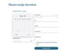 Snimka zaslona rezervacije termina